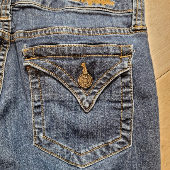 Kut From the Kloth Jeans Women's sz 6 Bardot Skinny Boyfriend Mid Rise Crop - Picture 5 of 12